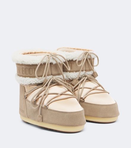 Bottines après-ski Icon Low Pearly Plus en satin - Moon Boot - Modalova