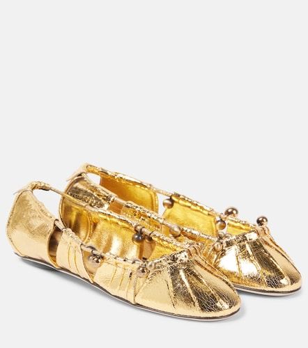 Chloé Ballerines Luna en cuir métallisé - Chloe - Modalova