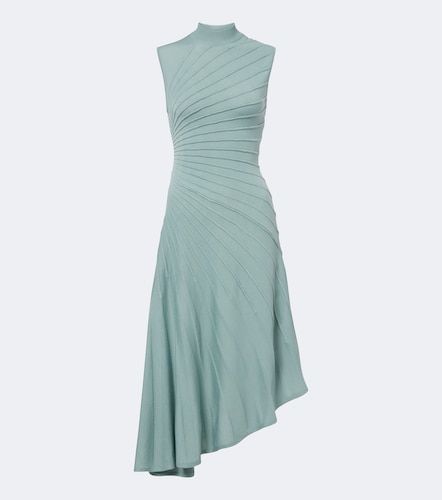 Alaïa Robe midi Ray en laine vierge - Alaia - Modalova