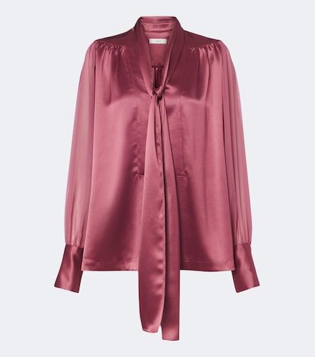 Blouse Paula en satin et chiffon - Joseph - Modalova