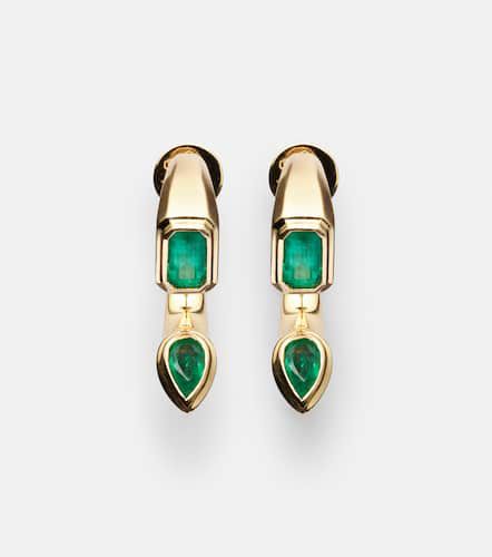 Boucles d'oreilles Bypass en or 18 ct et émeraudes - Shay Jewelry - Modalova