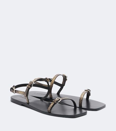 Sandales Adley en cuir façon serpent - A.Emery - Modalova