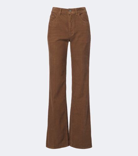 Pantalon 70’s évasé en velours côtelé - Saint Laurent - Modalova