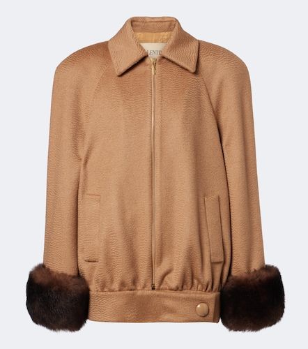 Veste blouson en poil de chameau - Valentino Garavani - Modalova