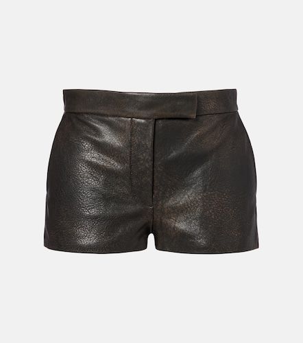 Short à taille basse en cuir - Alex Perry - Modalova