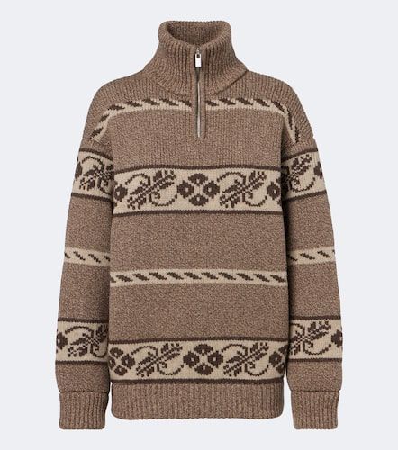 Pull en laine à motif Fair Isle - Magda Butrym - Modalova