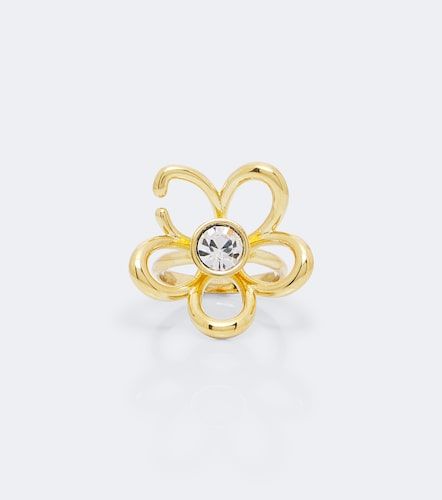 Bague à fleurs et cristaux - Oscar de la Renta - Modalova