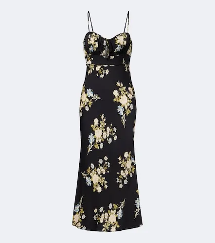Robe midi Kieren en soie mélangée - Veronica Beard - Modalova