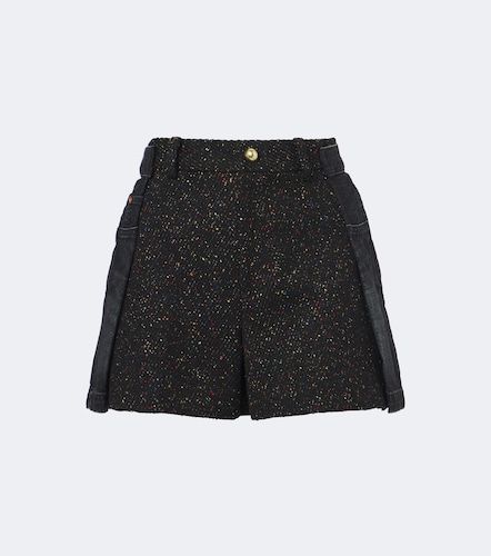 Short en denim, laine, coton et soie - Sacai - Modalova