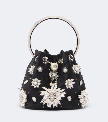 Sac seau Bon Bon en satin à ornements - Jimmy Choo - Modalova