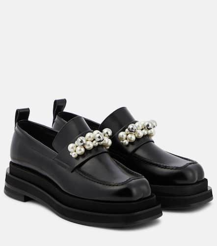 Mocassins à plateforme en cuir à ornements - Simone Rocha - Modalova