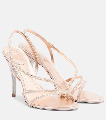 Sandales slingback Erin en satin à ornements - Rene Caovilla - Modalova
