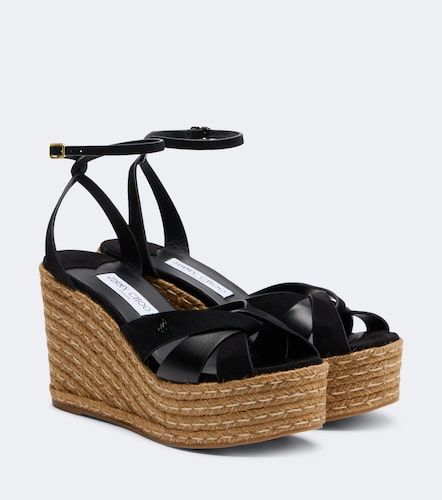Sandales compensées Korra en daim - Jimmy Choo - Modalova