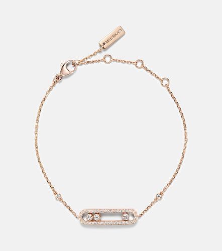 Bracelet Baby Move en or rose 18 ct et diamants - Messika - Modalova