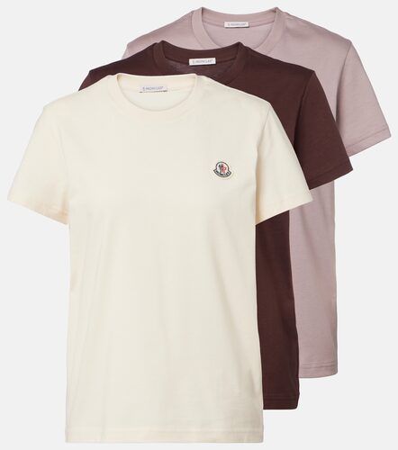 Set de 3 t-shirts en coton à logo - Moncler - Modalova