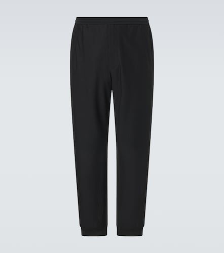 Pantalon droit en maille - Giorgio Armani - Modalova