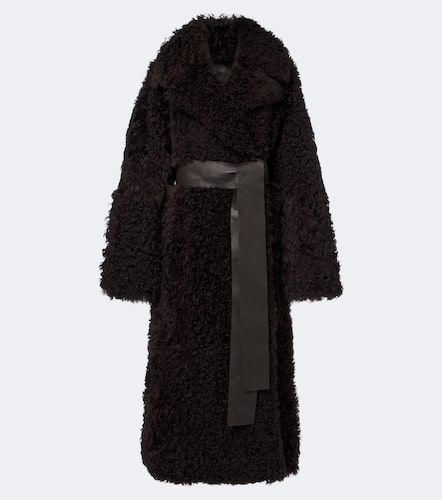 Manteau Magnus en shearling et cuir - Joseph - Modalova