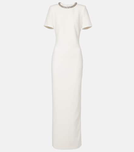 Robe longue en crêpe à ornements - Roland Mouret - Modalova