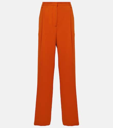 Pantalon droit en crêpe à taille haute - Dries Van Noten - Modalova