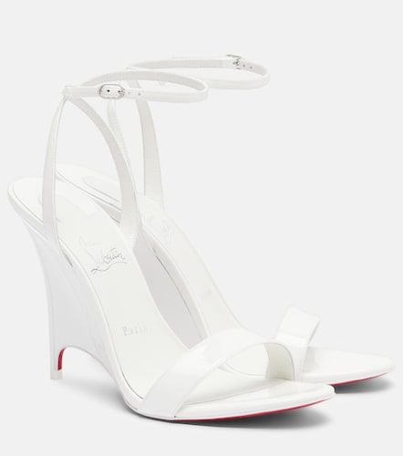 Sandales compensées Miss Z en cuir verni - Christian Louboutin - Modalova