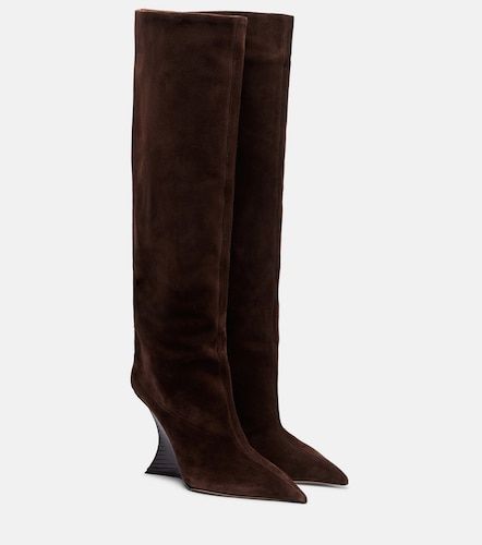 Bottes compensées Nina en daim - Paris Texas - Modalova