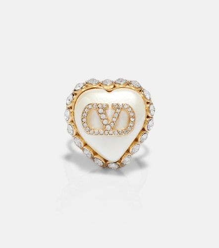 Bague VLogo à perles fantaisie - Valentino Garavani - Modalova