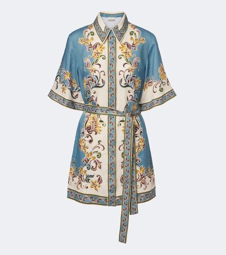 Alémais Robe chemise Joan en lin à imprimé - Alemais - Modalova