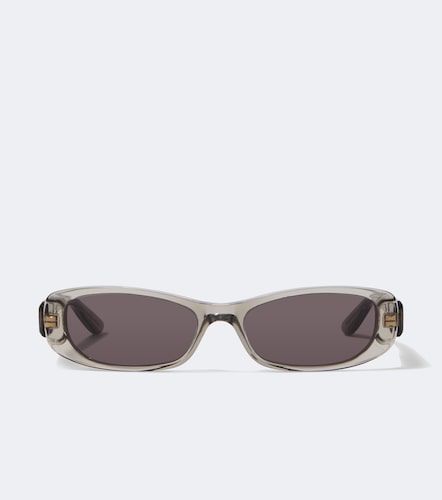 Lunettes de soleil ovales à logo - Balenciaga - Modalova