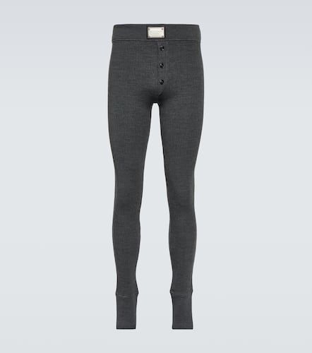 Legging en laine mélangée à logo - Dolce&Gabbana - Modalova