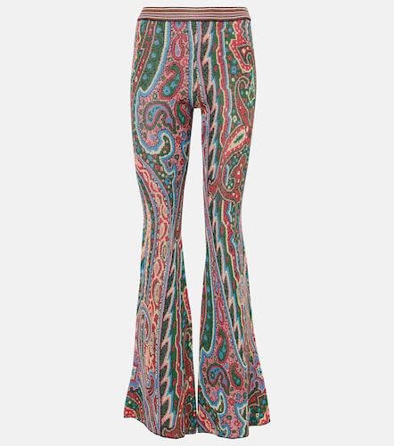 Pantalon évasé en maille jacquard - Etro - Modalova