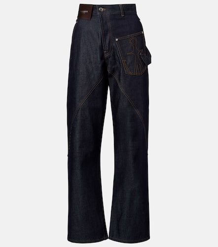 Jean straight à broderies - JW Anderson - Modalova