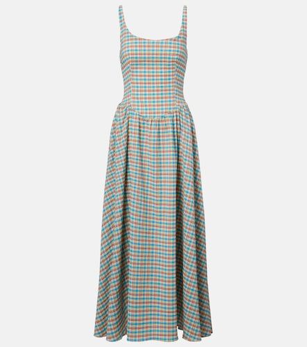 Robe Chiara en coton mélangé à carreaux - Faithfull - Modalova