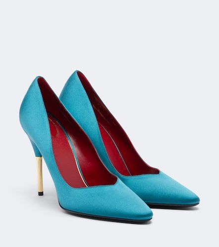 Escarpins Enigme en satin - Valentino Garavani - Modalova