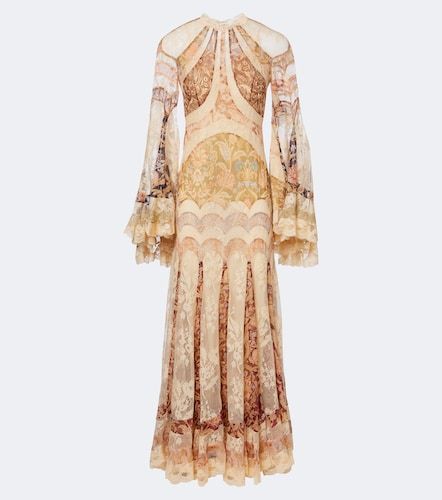 Robe longue Valiant en soie à fleurs - Zimmermann - Modalova