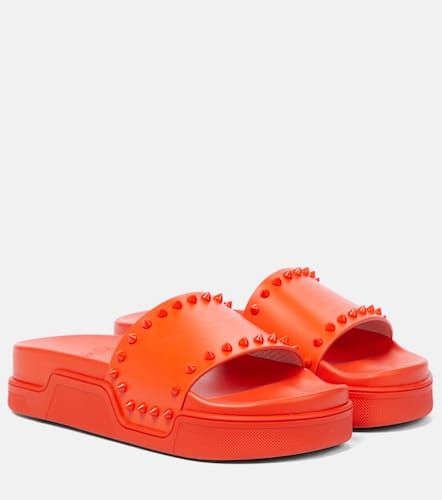 Mules Pool Stud en cuir - Christian Louboutin - Modalova
