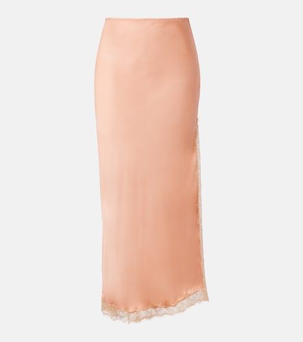 Robe midi Bianca en satin - Poupette St Barth - Modalova