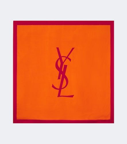 Foulard Cassandre en soie - Saint Laurent - Modalova