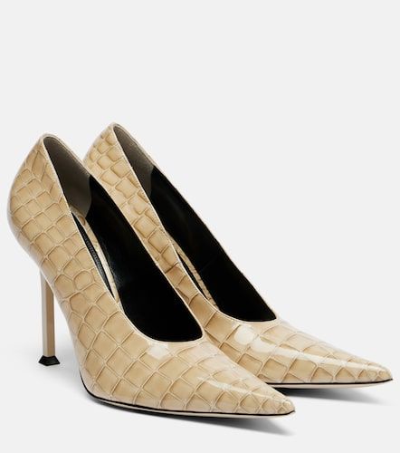 Escarpins Helix en cuir verni façon croco - Christen - Modalova