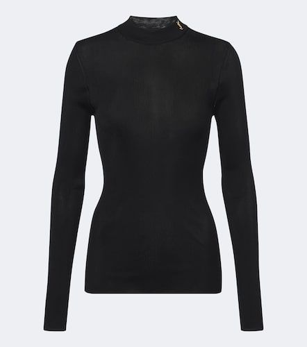Saint Laurent Top Cassandre en soie - Saint Laurent - Modalova
