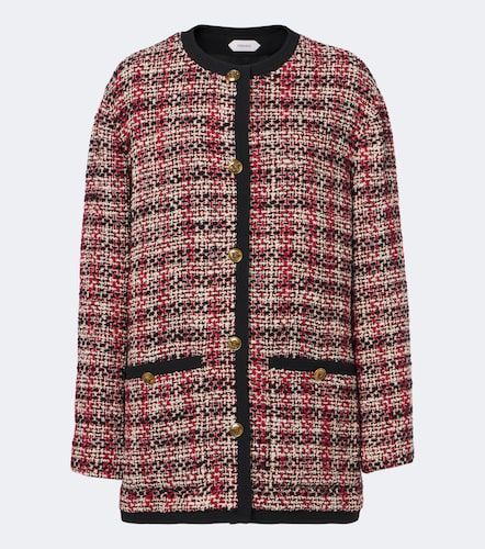 Veste en tweed de laine mélangée - Versace - Modalova