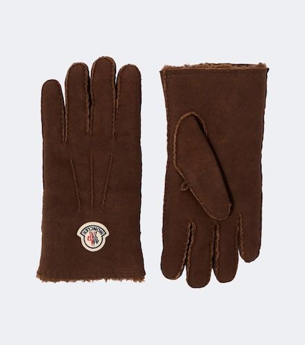 Moncler Gants en daim et shearling - Moncler - Modalova