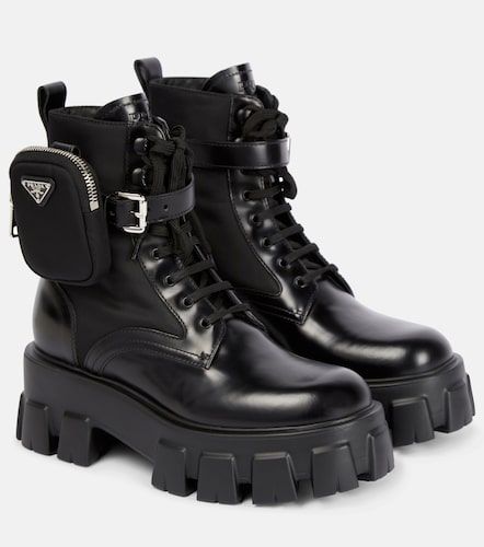Prada Bottines Monolith en cuir - Prada - Modalova
