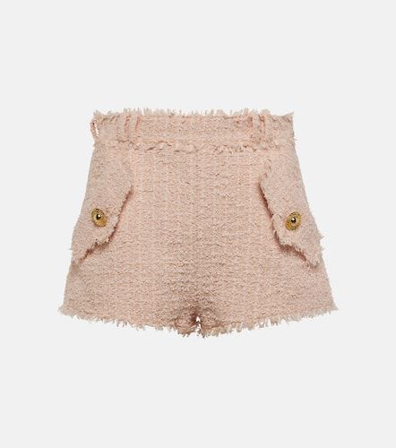 Short à taille haute en tweed - Balmain - Modalova