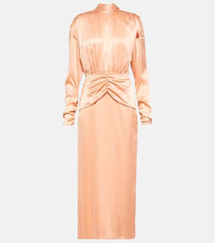 Robe midi en satin de soie - Alessandra Rich - Modalova