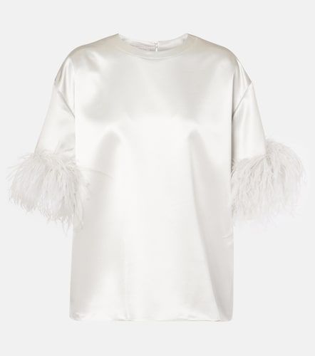 Top en soie et plumes - Valentino Garavani - Modalova