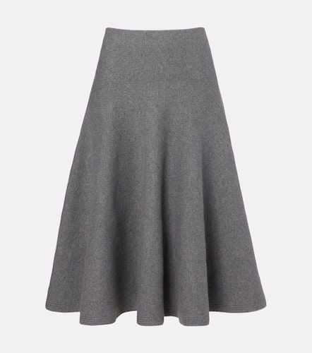 Alaïa Jupe midi en cachemire et laine - Alaia - Modalova