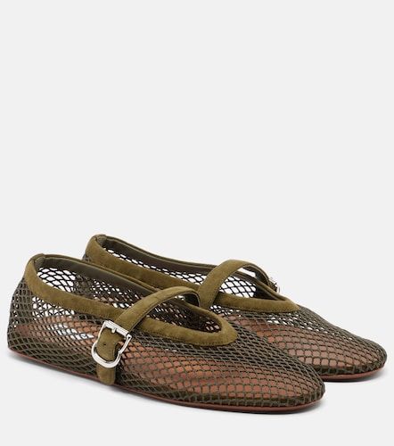 Alaïa Ballerines en résille et daim - Alaia - Modalova
