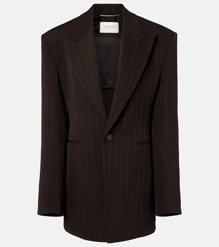 Blazer en laine mélangée - Saint Laurent - Modalova