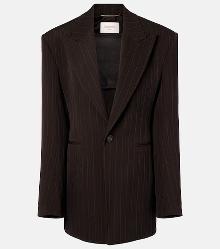 Blazer en laine mélangée - Saint Laurent - Modalova