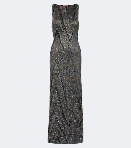 Robe longue Zizag en lamé à sequins - Missoni - Modalova